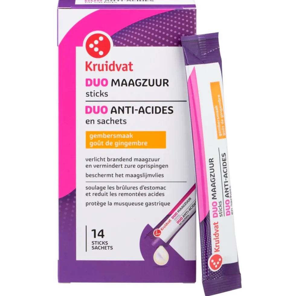 Kruidvat Duo Maagzuur Sticks met Gembersmaak