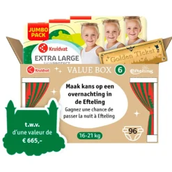 Kruidvat Efteling Extra Large Maat 6 Luiers Valuebox