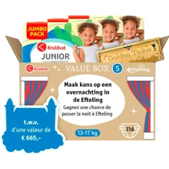 Kruidvat Efteling Junior Maat 5 Luiers Valuebox