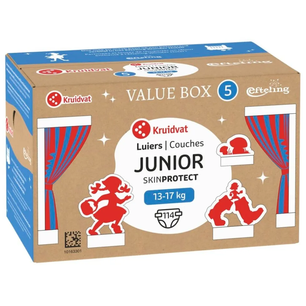 Kruidvat Efteling Junior Maat 5 Luiers Valuebox
