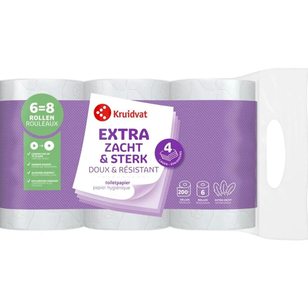 Kruidvat Extra Zacht & Sterk 4-Laags Toiletpapier