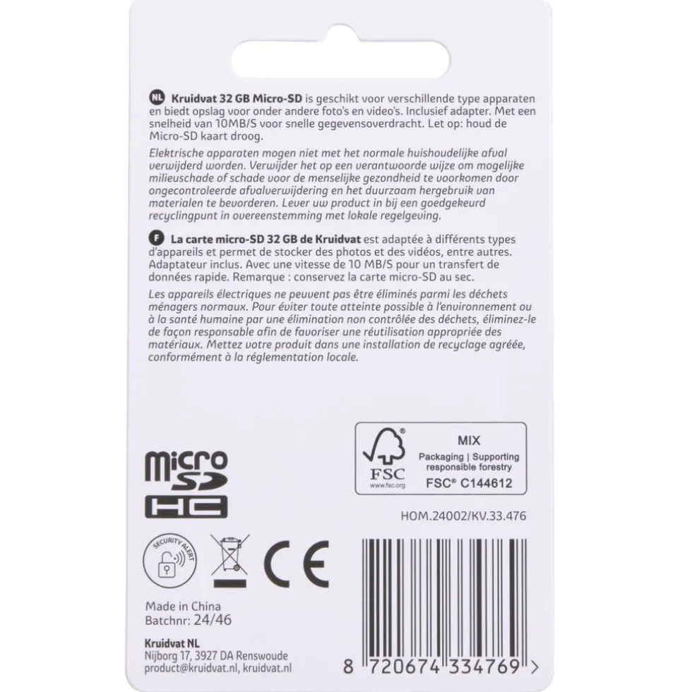 Kruidvat 32GB Micro SD-kaart