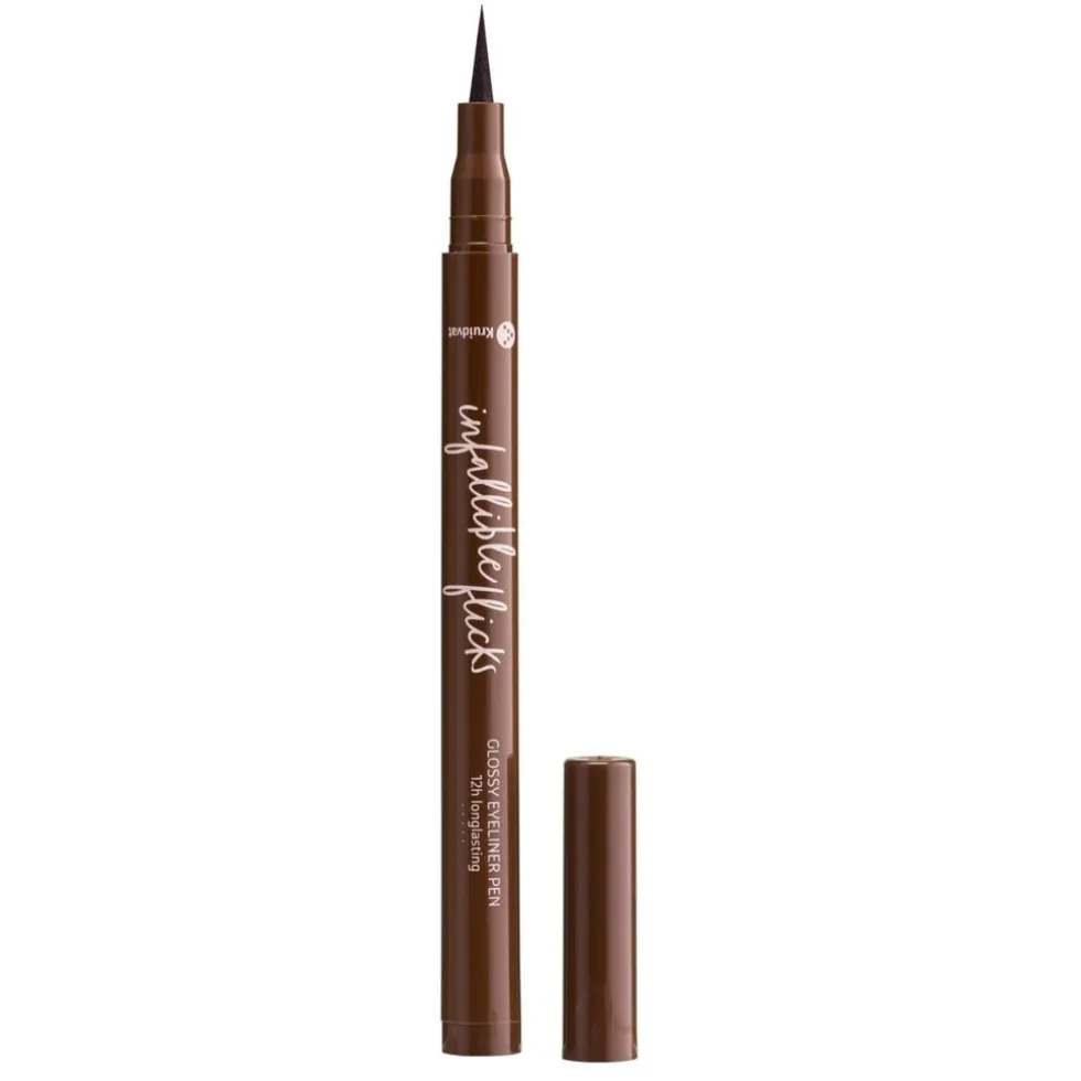 Kruidvat Infallible Flicks 030 Deep Wood Glossy Eyeliner Pen