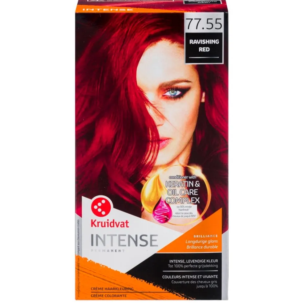 Kruidvat Intense 77.55 Ravishing Red Crème Haarkleuring