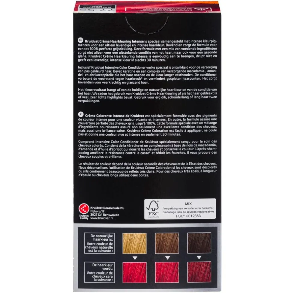 Kruidvat Intense 77.55 Ravishing Red Crème Haarkleuring