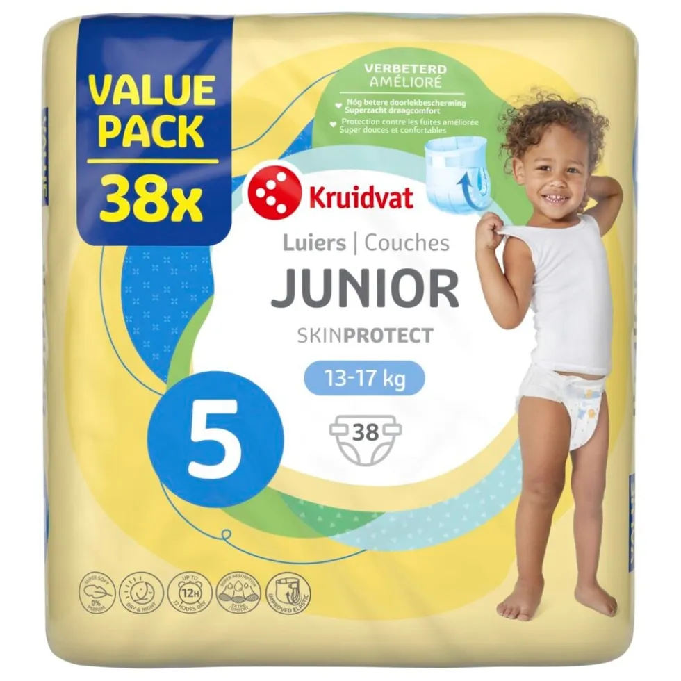 Kruidvat Junior Maat 5 Luiers Valuepack