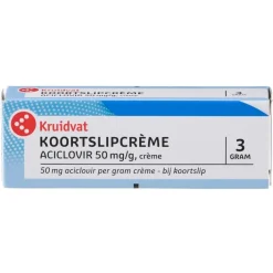 Kruidvat Koortslipcrème Aciclovir 50 mg/g