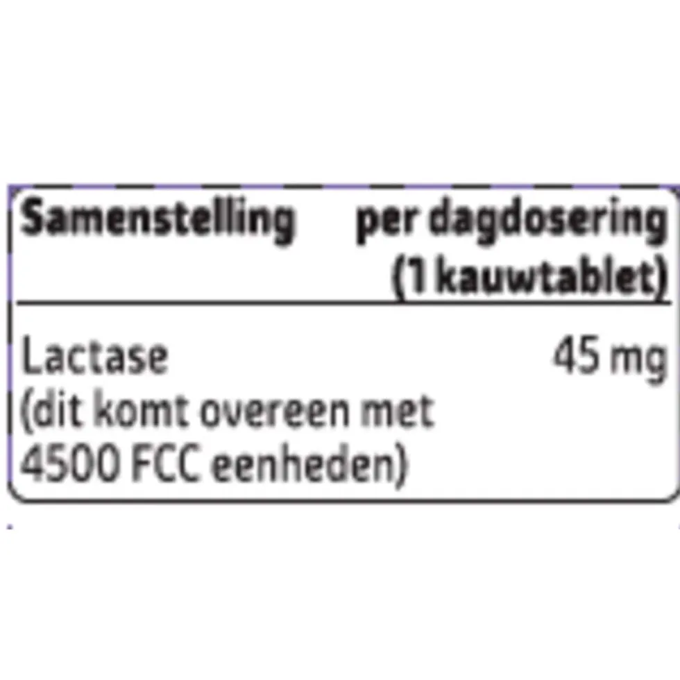 Kruidvat Lactolerantie On The Go Kauwtabletten