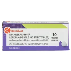 Kruidvat Loperamide HCl Diarreeremmer 2mg Smelttabletten