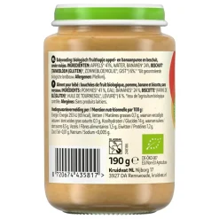 Kruidvat 6+M Bio Appel, Banaan & Beschuit Fruithapje