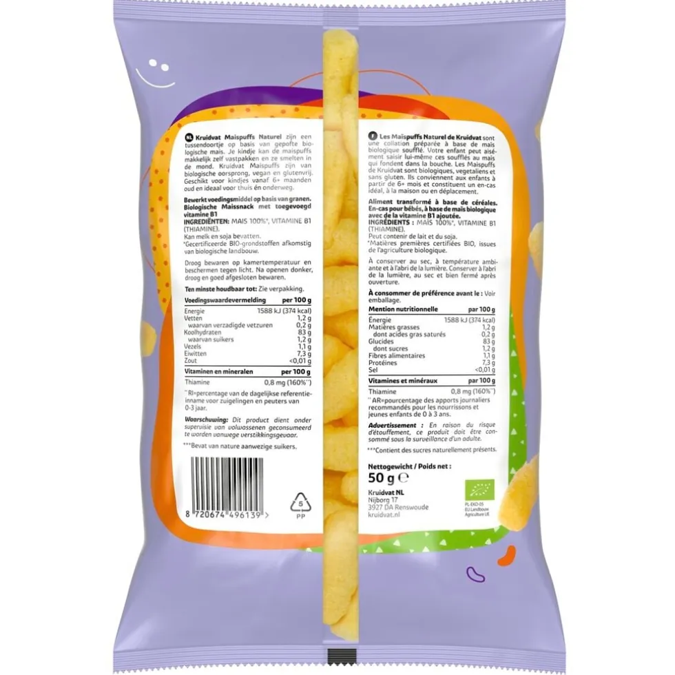 Kruidvat 7+M Bio Baby Naturel Maispuffs