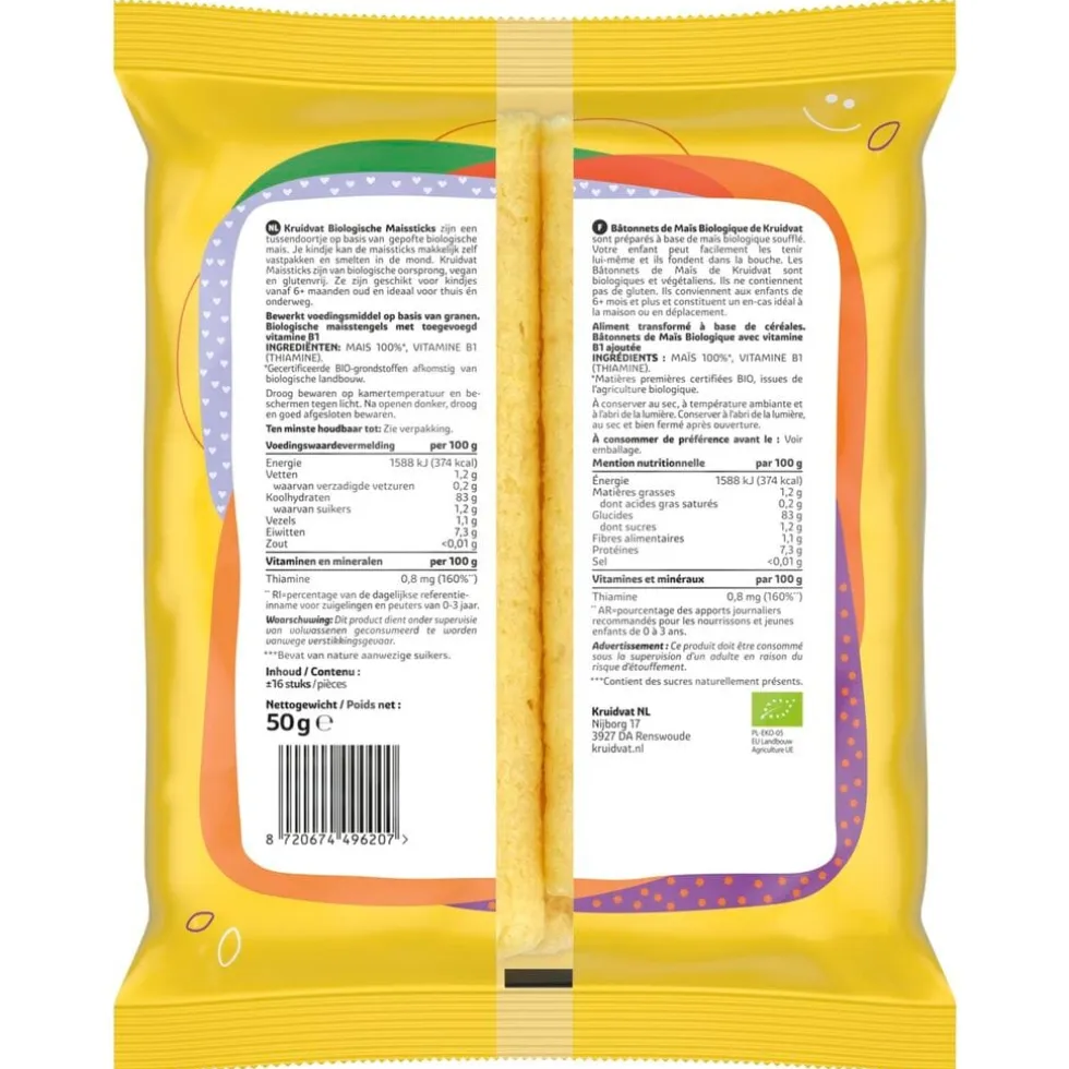 Kruidvat 6+M Bio Naturel Maisstengels