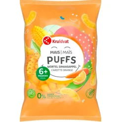 Kruidvat 6+M Bio Sinaasappel en Wortel Maïspuffs