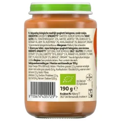 Kruidvat 6+M Bio Spaghetti Bolognese Maaltijd