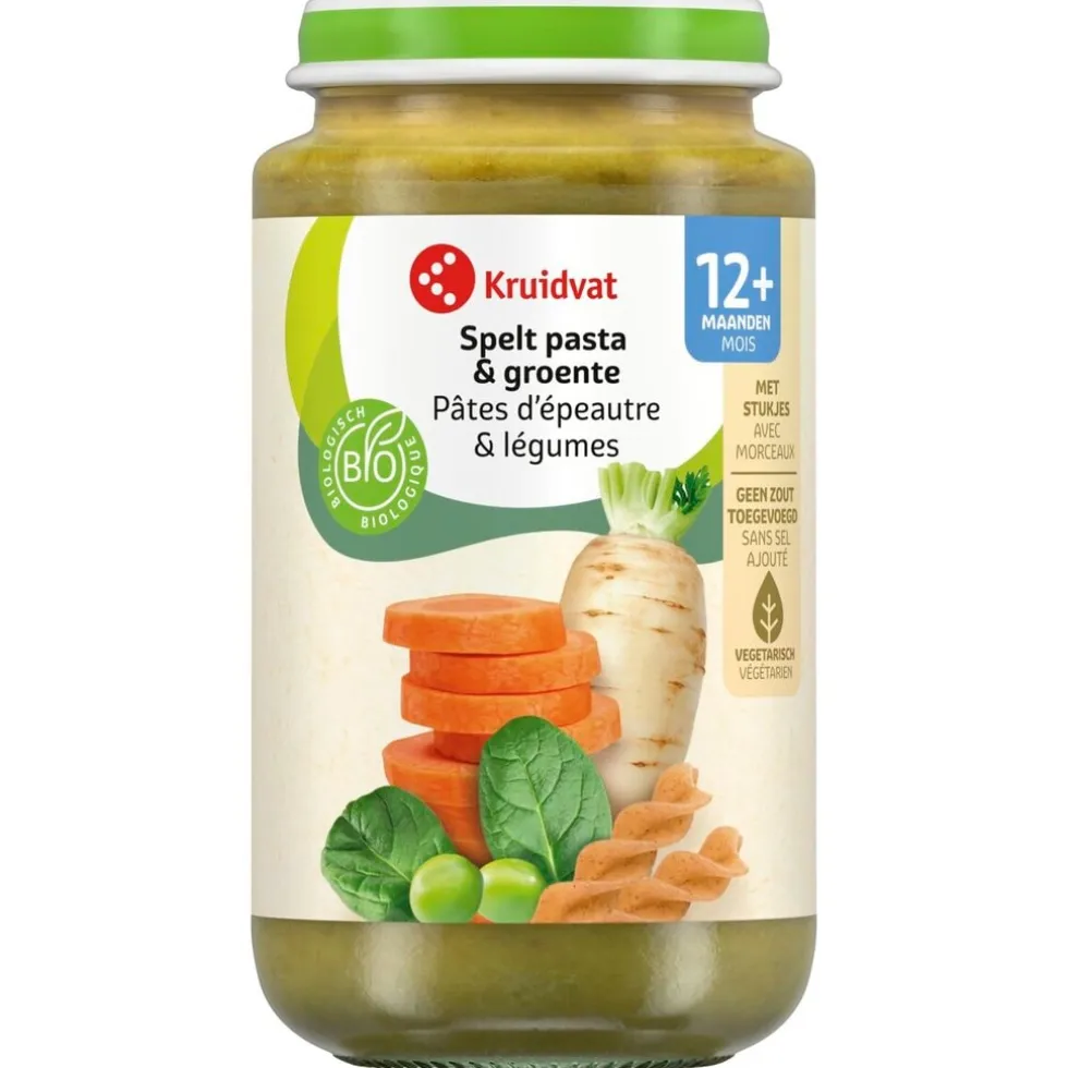 Kruidvat 12+M Bio Speltpasta & Groente Maaltijd