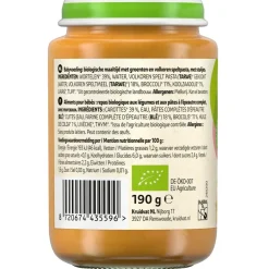 Kruidvat 8+M Bio Speltpasta & Groente Maaltijd
