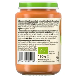 Kruidvat 6+M Bio Wortel, Aardappel, Pasta & Broccoli Maaltijd