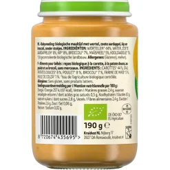 Kruidvat 6+M Bio Wortel, Zoete Aardappel, Kip & Broccoli Maaltijd