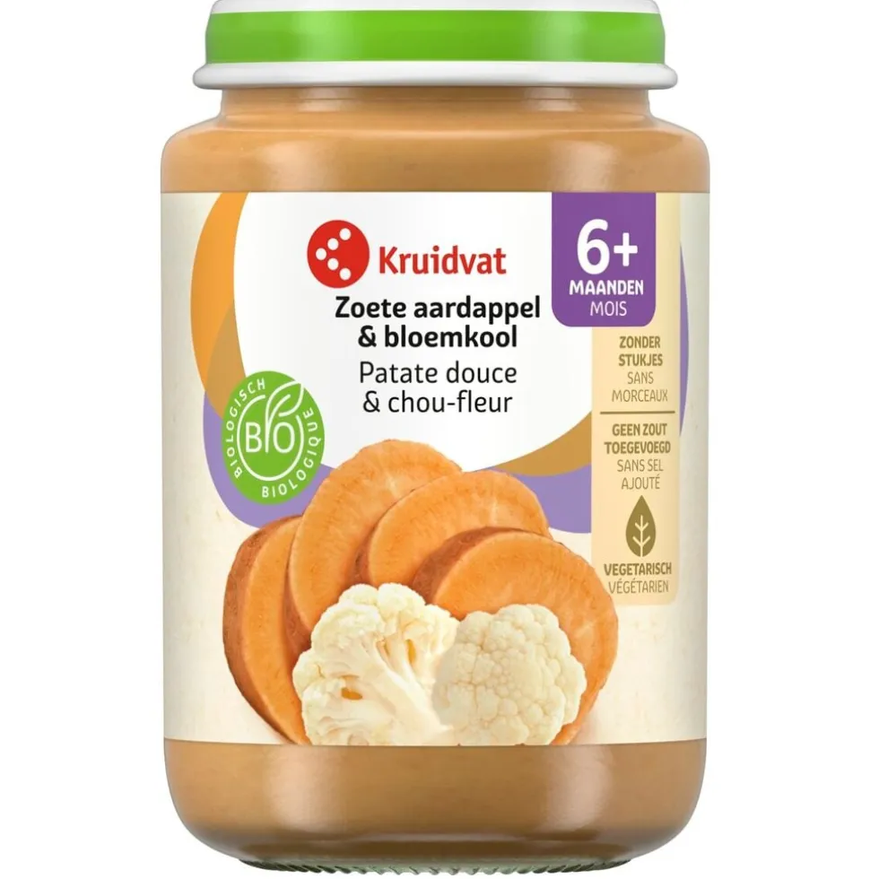 Kruidvat 6+M Bio Zoete Aardappel & Bloemkool Maaltijd