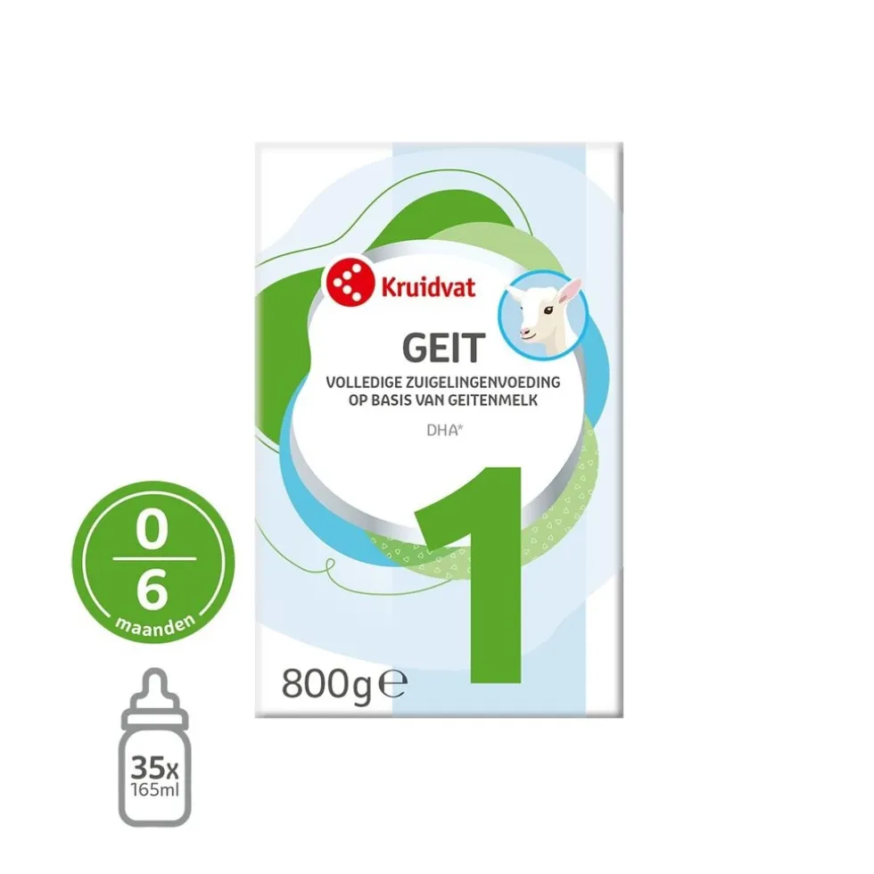 Kruidvat 0-6+M Zuigelingenvoeding op Basis van Geitenmelk