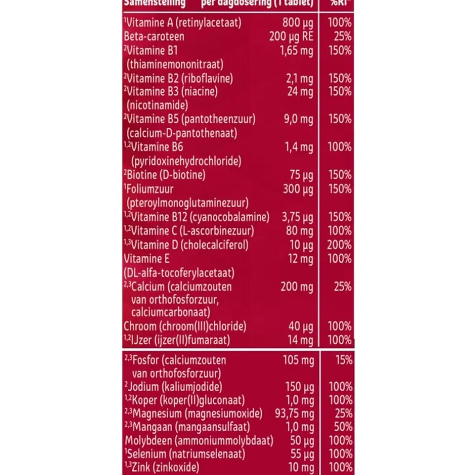 Kruidvat Multi A-Z 50+ Vitaal Tabletten