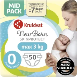 Kruidvat NewBorn Extra Small Maat 0 Luiers Midpack