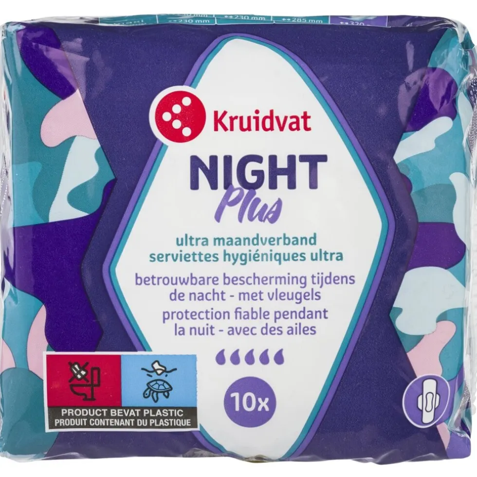 Kruidvat Night Plus Ultra Maandverband