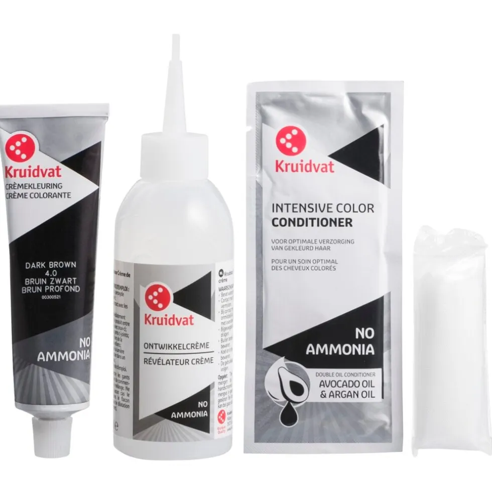 Kruidvat No Ammonia 4.0 Bruin Zwart Crème Haarkleuring