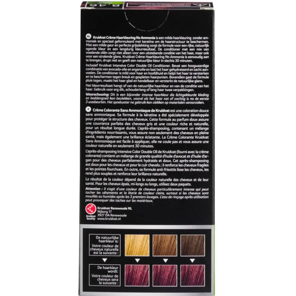 Kruidvat No Ammonia 8.46 Robijn Rood Crème Haarkleuring
