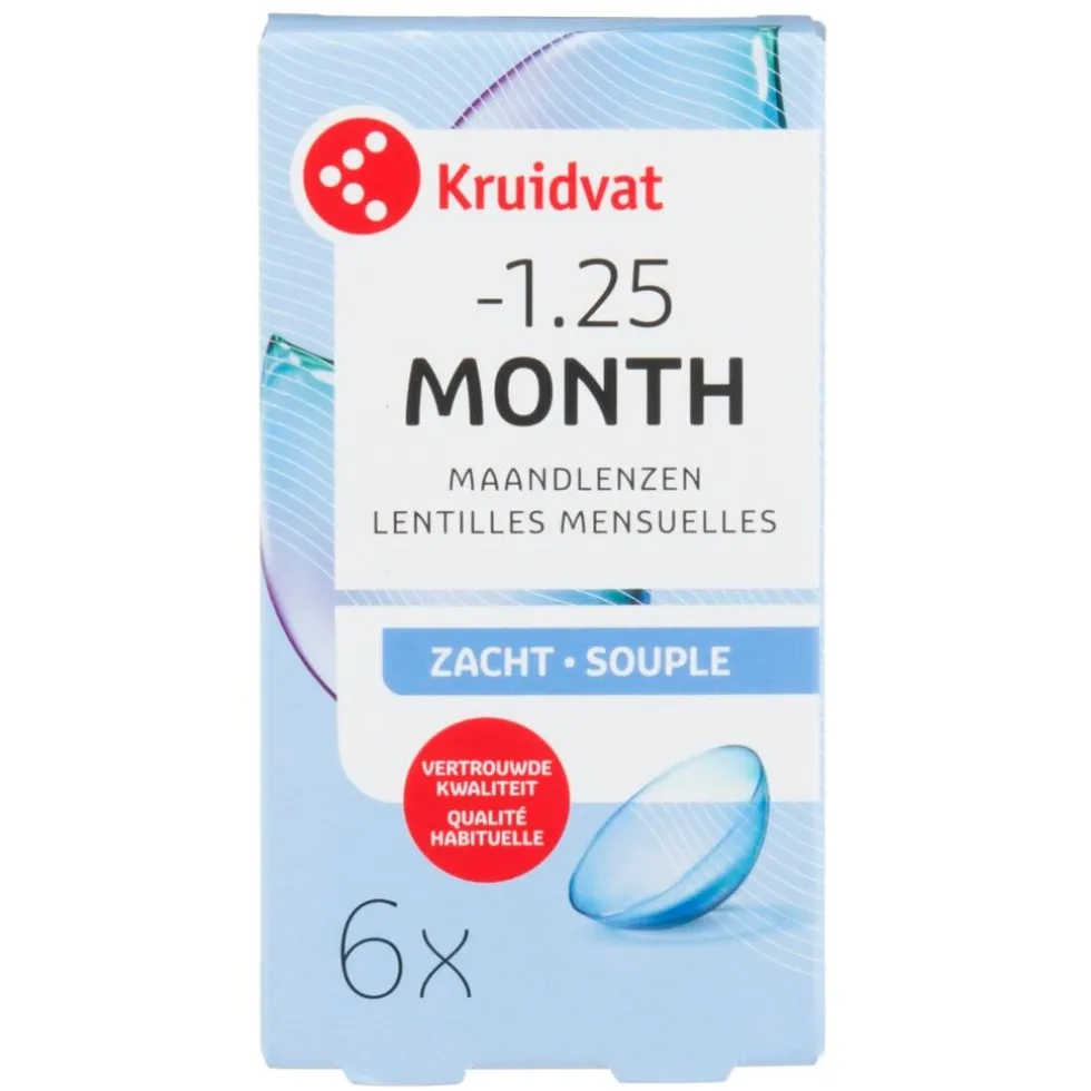 Kruidvat Opticare -1.25 Zachte Maandlenzen