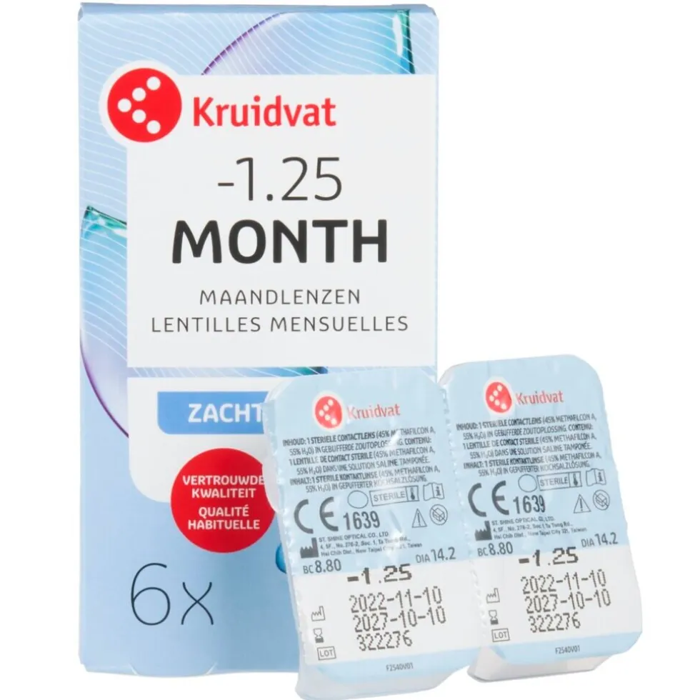Kruidvat Opticare -1.25 Zachte Maandlenzen