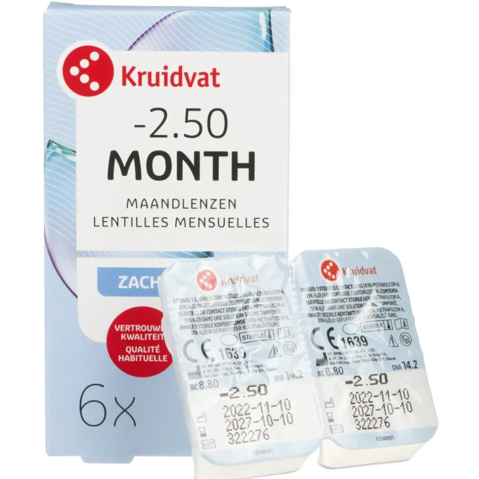 Kruidvat Opticare -2.50 Zachte Maandlenzen