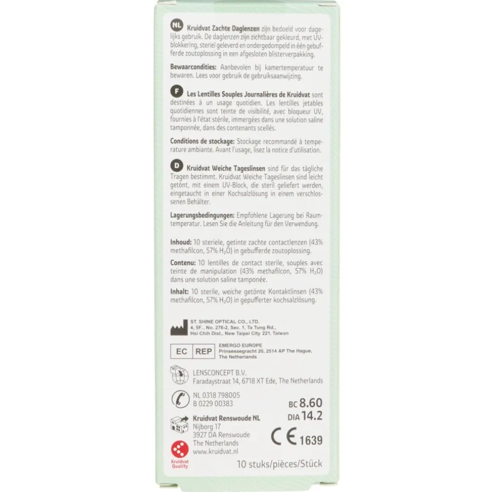 Kruidvat Opticare -3.25 Zachte Daglenzen