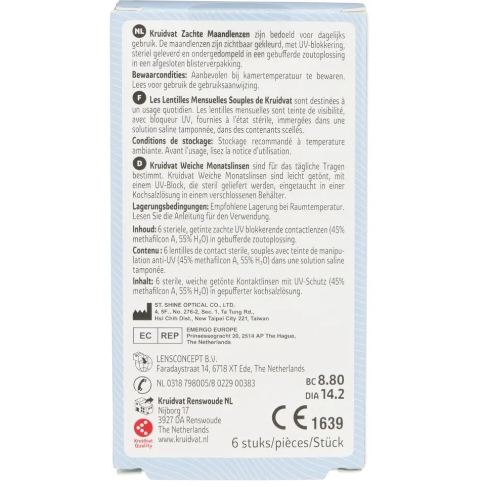 Kruidvat Opticare -3.50 Zachte Maandlenzen