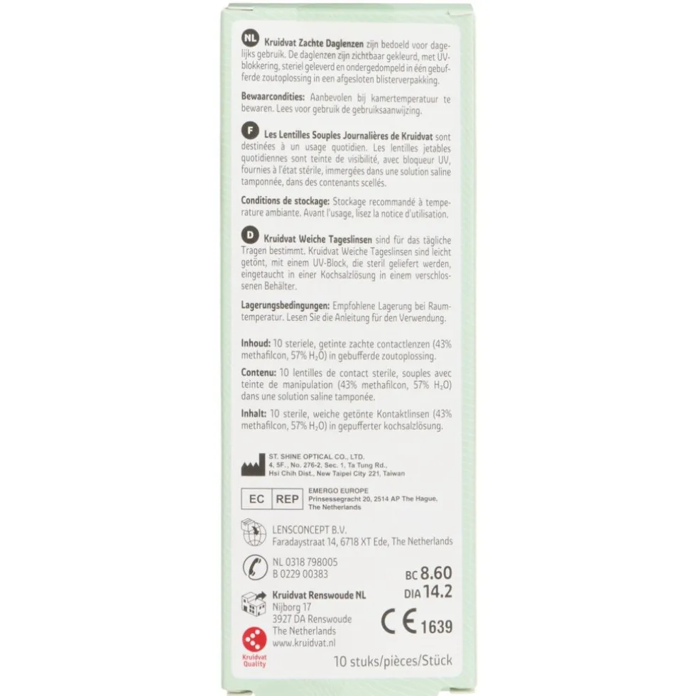 Kruidvat Opticare -3.50 Zachte Daglenzen