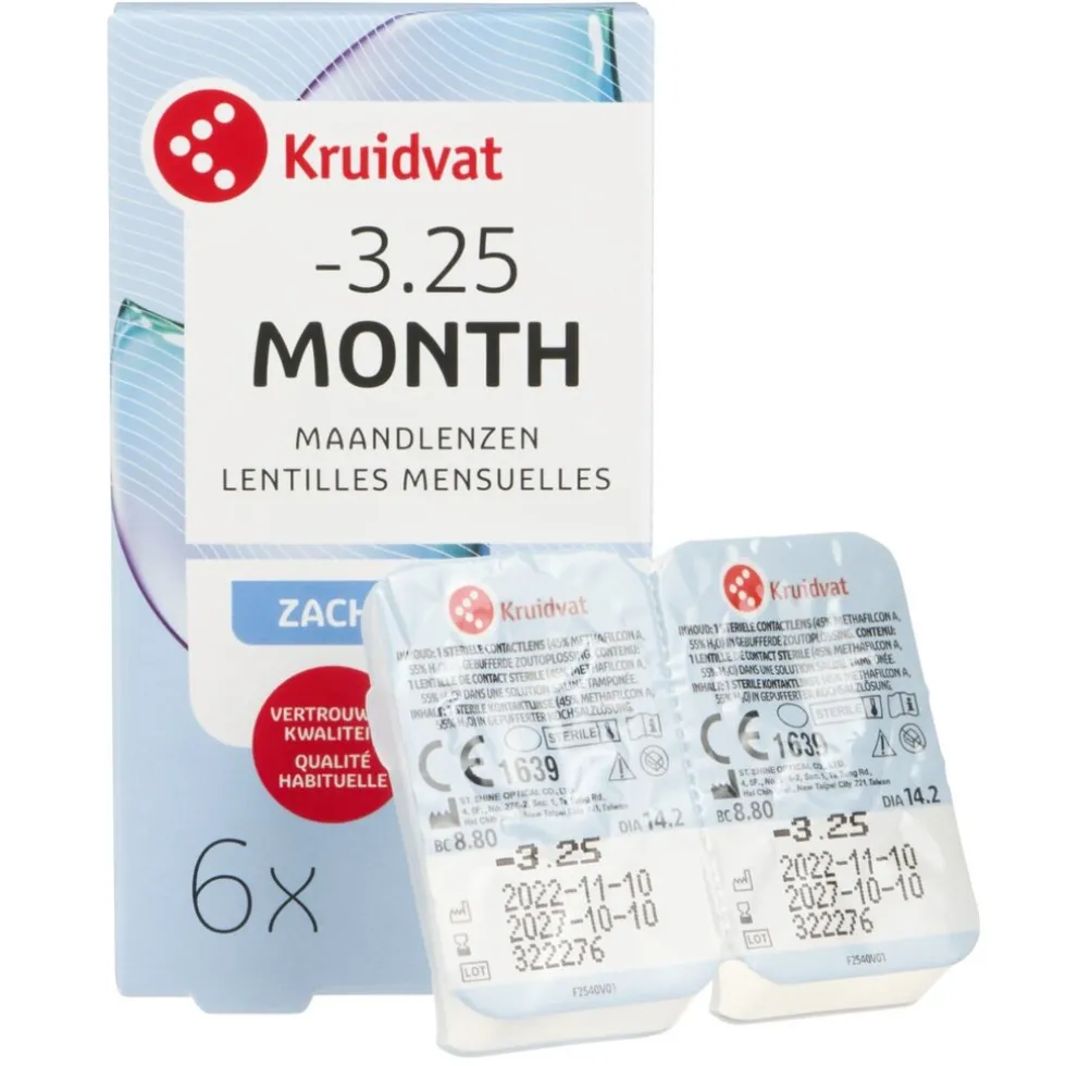 Kruidvat Opticare -3.25 Zachte Maandlenzen