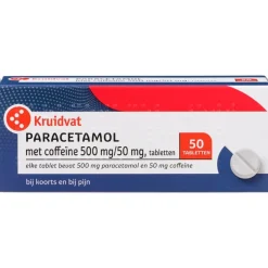Kruidvat Paracetamol met Coffeïne 500mg /50mg Tabletten