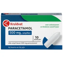 Kruidvat Paracetamol 500mg Zetpillen