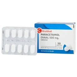 Kruidvat Paracetamol Ovaal 500mg Tabletten