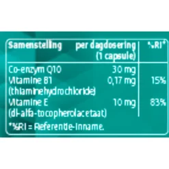 Kruidvat Q10 30 mg met Vitamine B1 Capsules
