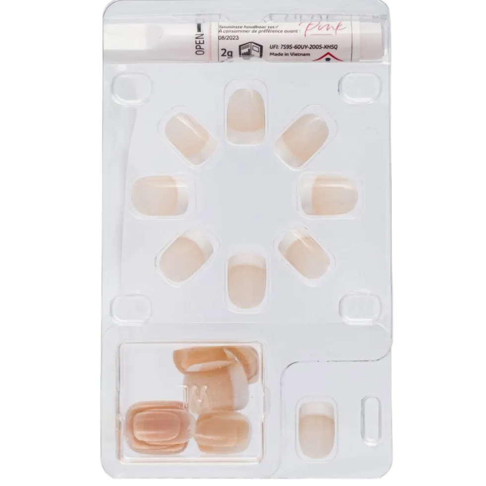 Kruidvat Salon Nails French Manicure Short Length Kunstnagels