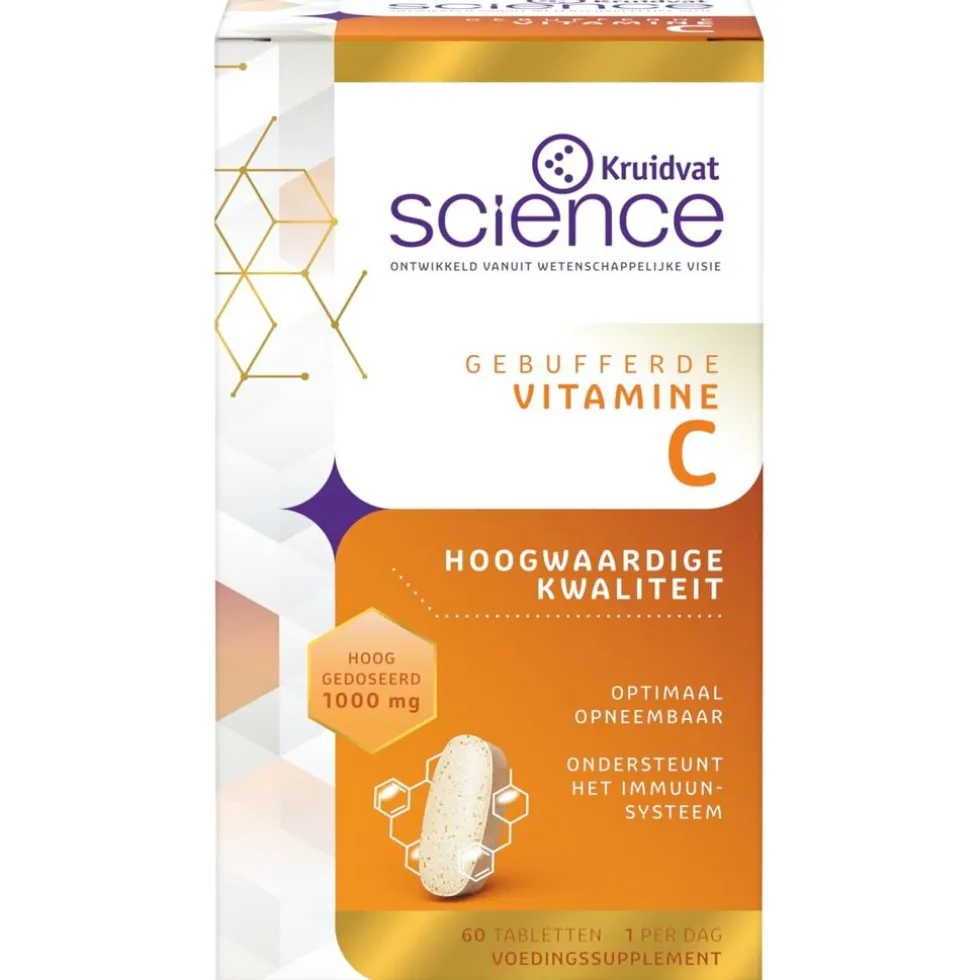 Kruidvat Science Gebufferde Vitamine C Tabletten