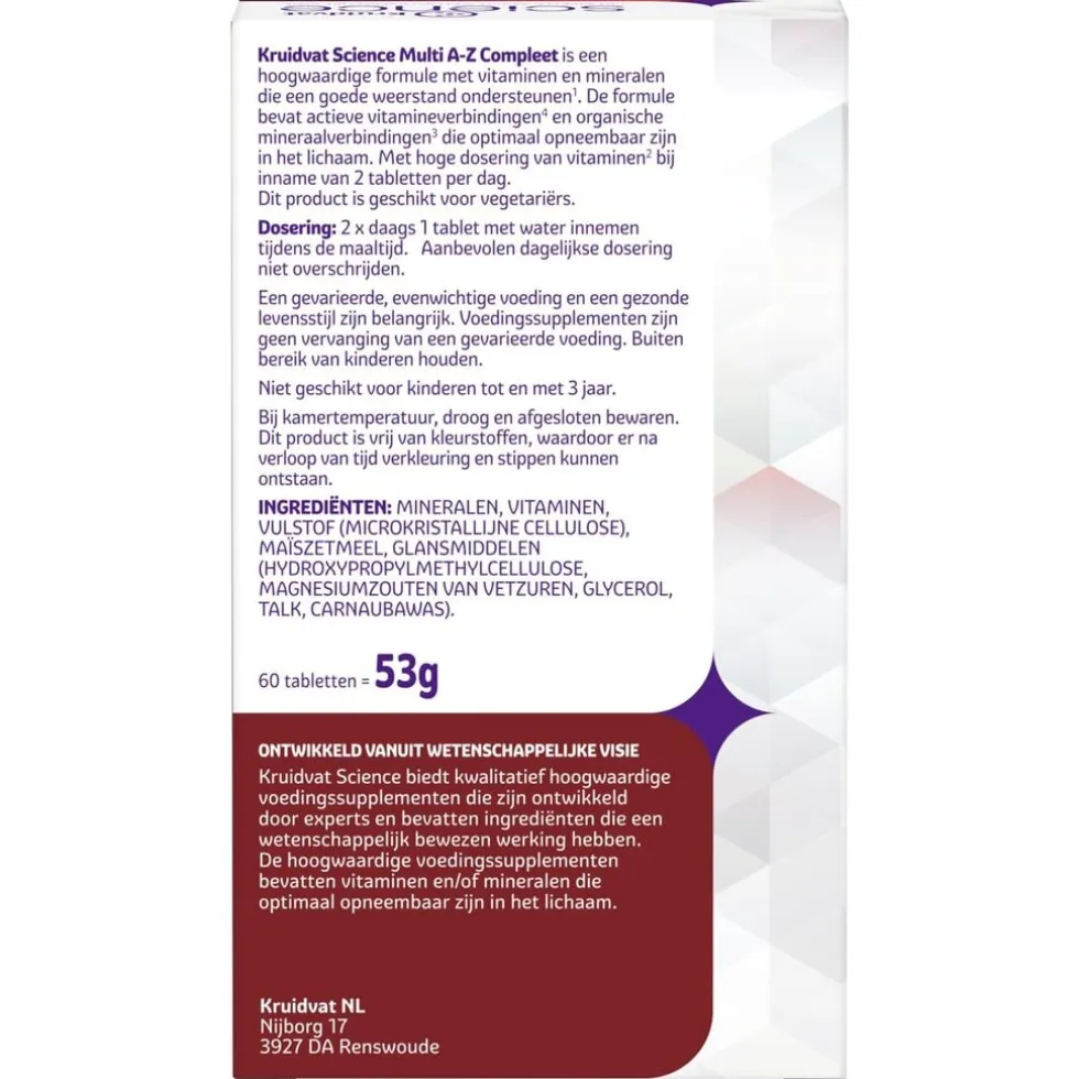 Kruidvat Science Multi A-Z Compleet Tabletten