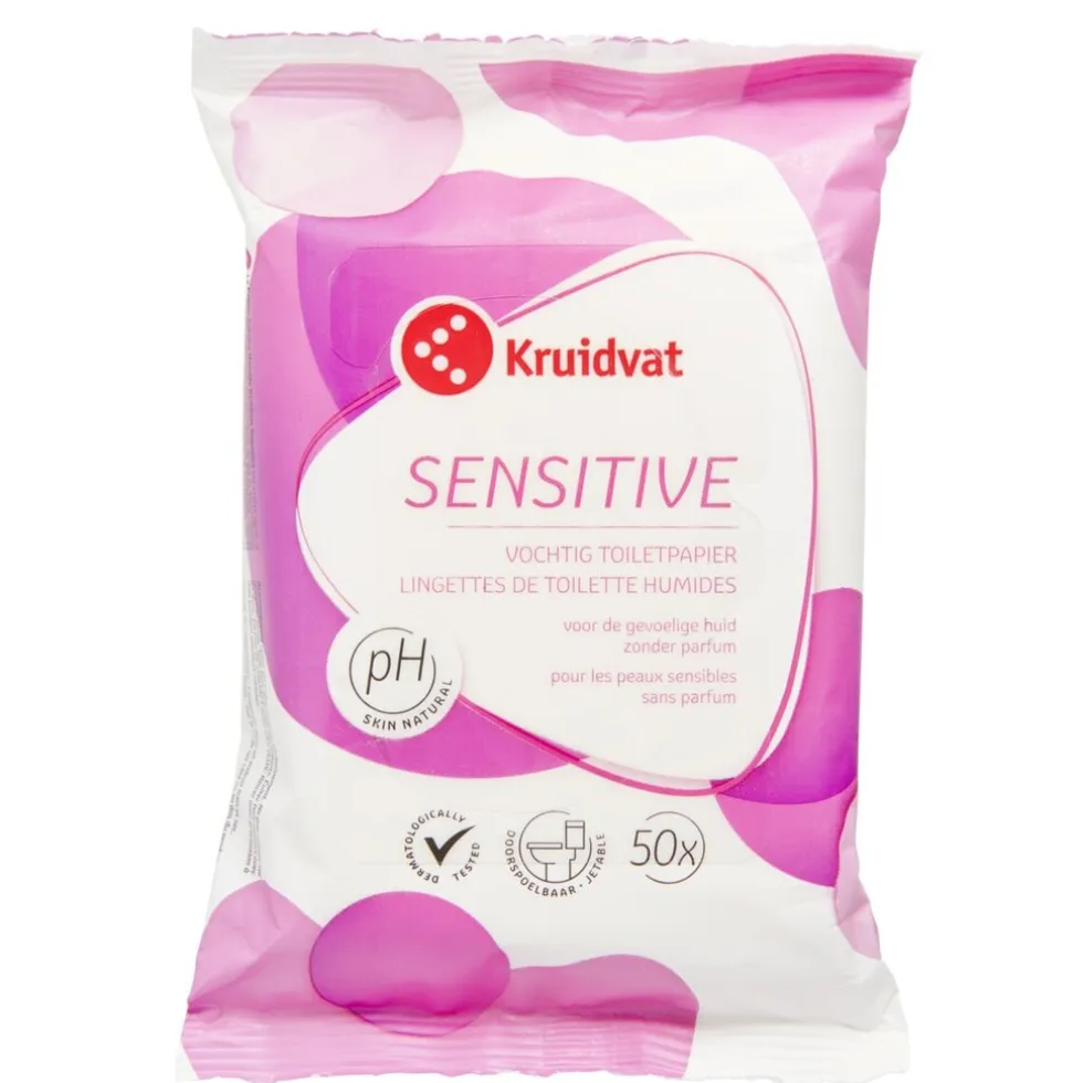 Kruidvat Sensitive Vochtig Toiletpapier