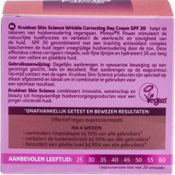 Kruidvat Skin Science Anti-Age SPF30 Wrinkle Correcting Day Cream 30+
