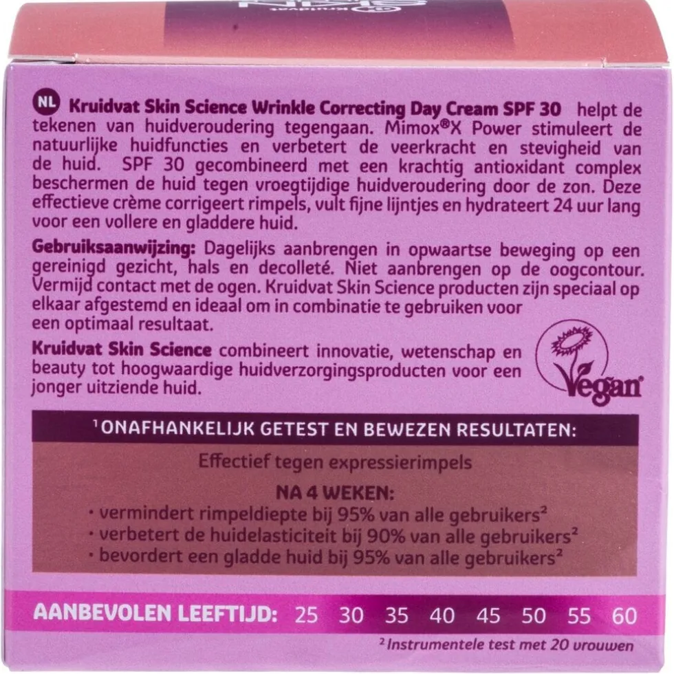 Kruidvat Skin Science Anti-Age SPF30 Wrinkle Correcting Day Cream 30+