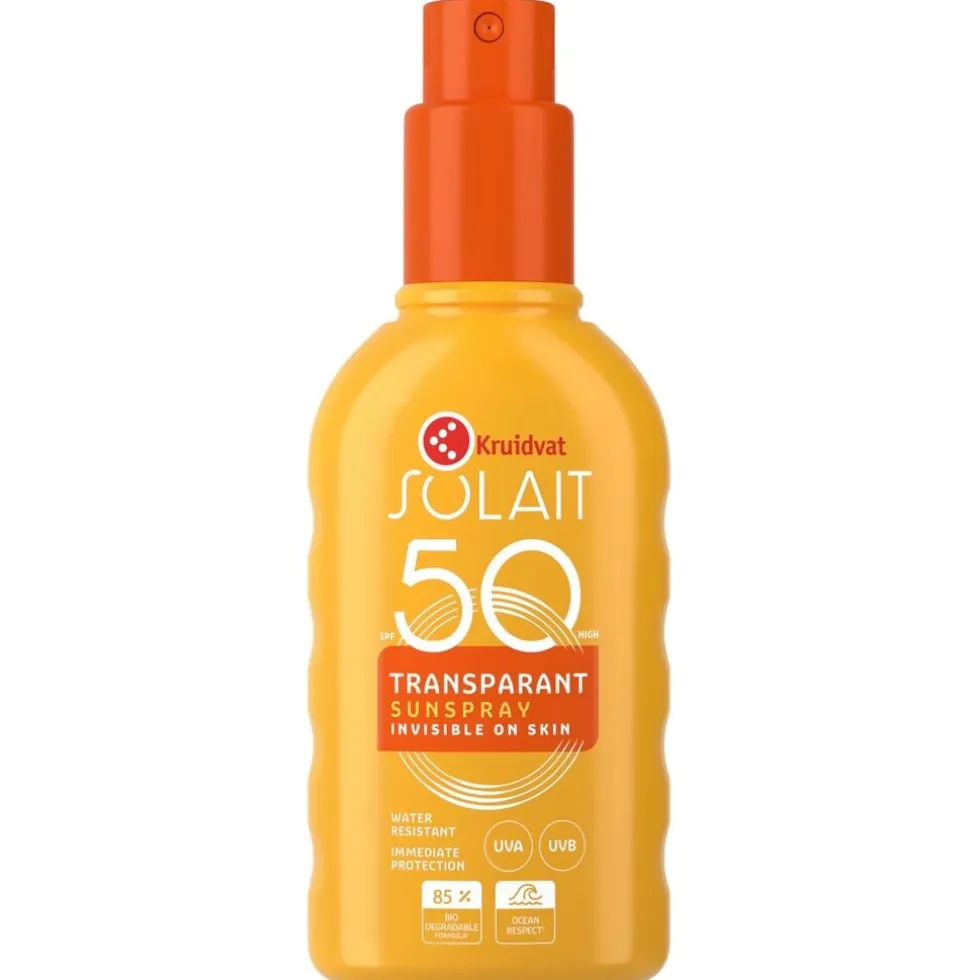 Kruidvat Solait SPF50 Transparant Sunspray