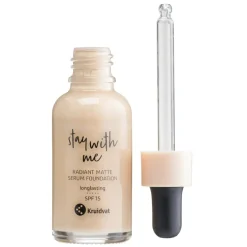 Kruidvat Stay With Me 020 N Warm Sand Radiant Matte Serum Foundation