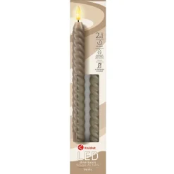 Kruidvat Swirl Led-dinerkaarsen