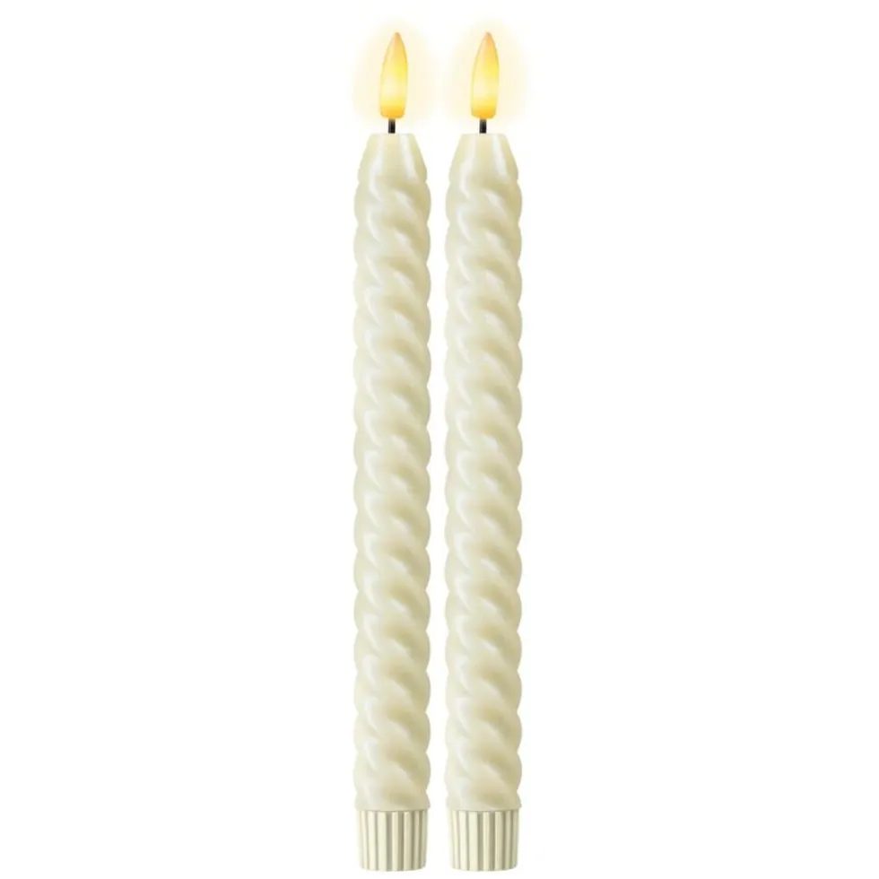 Kruidvat Swirl Led-dinerkaarsen